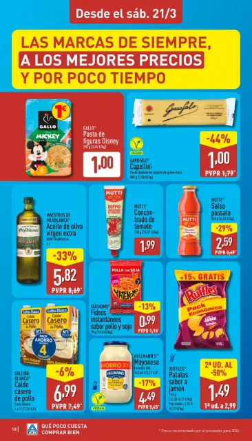 ALDI Spain offers from 16 to 22 March 2026 How little it costs to buy well! - Page 18