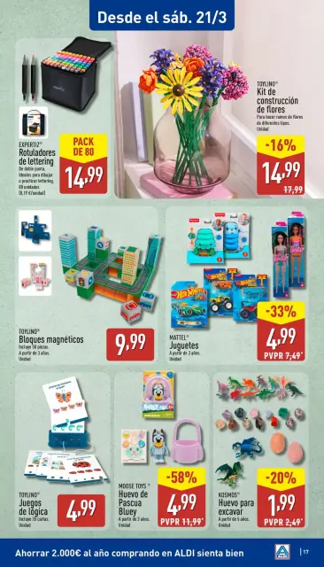 ALDI Spain offers from 16 to 22 March 2026 How little it costs to buy well! - Page 17