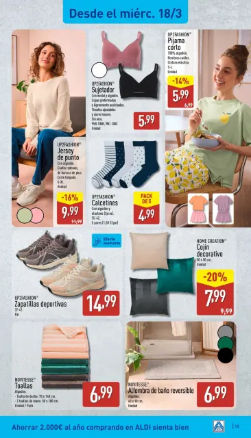 ALDI Spain offers from 16 to 22 March 2026 How little it costs to buy well! - Page 13