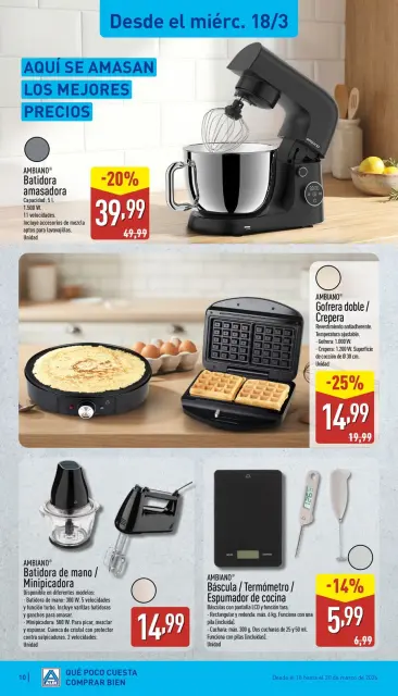 ALDI Spain offers from 16 to 22 March 2026 How little it costs to buy well! - Page 10