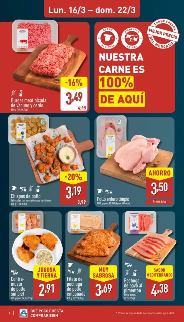 ALDI Spain offers from 16 to 22 March 2026 How little it costs to buy well! - Page 4