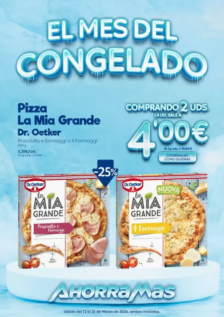 Ofertas de Ahorramas España de 12 a 25 marzo 2026 El Mes Del Congelado - Página 1