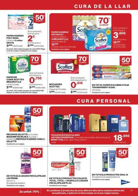 Ofertas de Hipercor España de 12 a 24 marzo 2026 -50% 2ª Unidad en Miles de Productos - Página 27