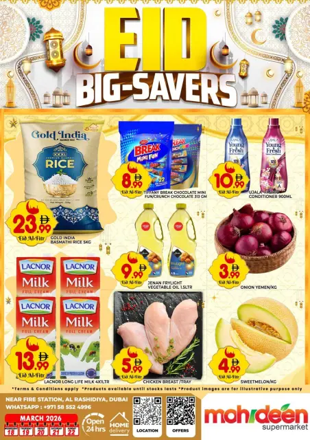 Ofertas de supermercado mohideen Dubai de 18 a 22 marzo 2026 EID Big Saver Deals - Página 1