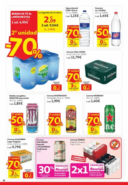 Ofertas de Alcampo España de 25 marzo a 6 abril 2026 2ª unidad -70% - Página 18