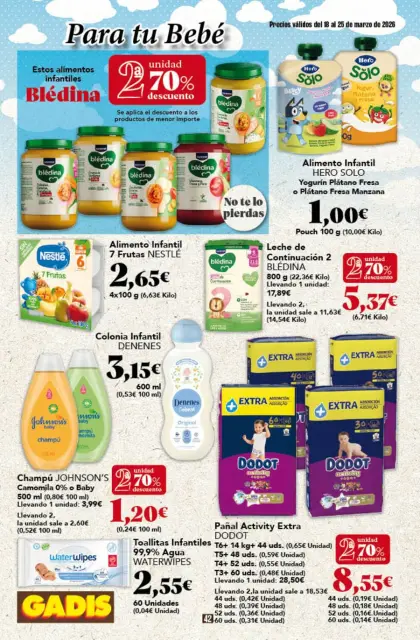 Ofertas de GADIS supermercado España de 18 a 25 marzo 2026 Nuevos precios - Página 42