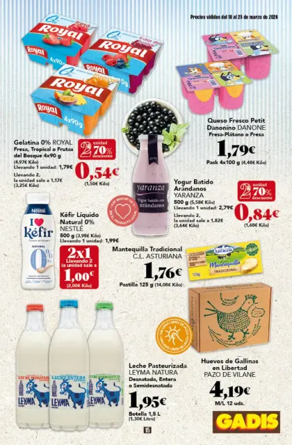 Ofertas de GADIS supermercado España de 18 a 25 marzo 2026 Nuevos precios - Página 15