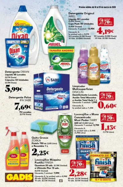 Ofertas de GADIS supermercado España de 18 a 25 marzo 2026 Nuevos precios - Página 40
