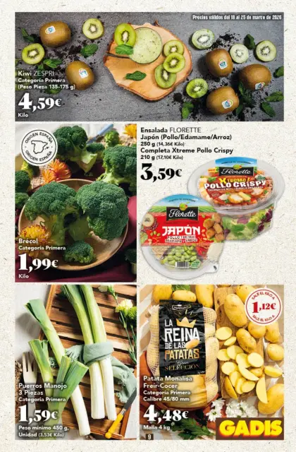 Ofertas de GADIS supermercado España de 18 a 25 marzo 2026 Nuevos precios - Página 9