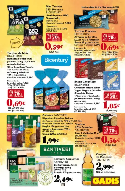 Ofertas de GADIS supermercado España de 18 a 25 marzo 2026 Nuevos precios - Página 71