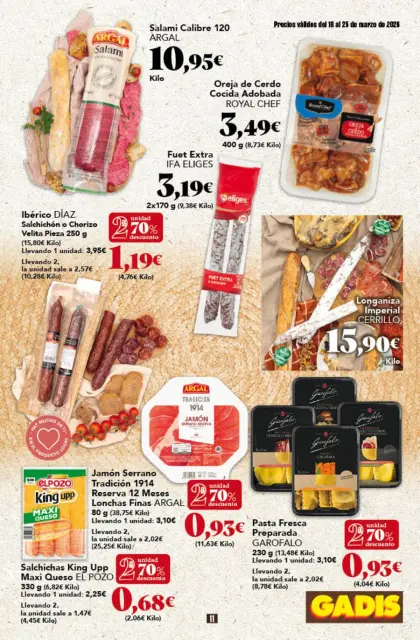 Ofertas de GADIS supermercado España de 18 a 25 marzo 2026 Nuevos precios - Página 11