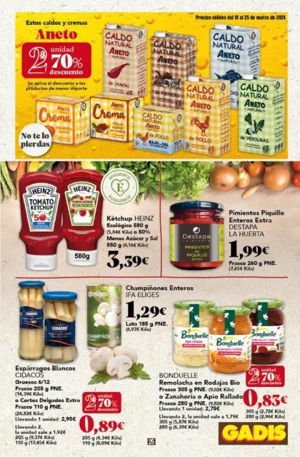 Ofertas de GADIS supermercado España de 18 a 25 marzo 2026 Nuevos precios - Página 73