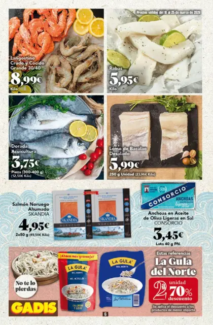 Ofertas de GADIS supermercado España de 18 a 25 marzo 2026 Nuevos precios - Página 6