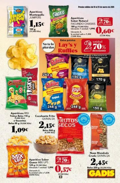 Ofertas de GADIS supermercado España de 18 a 25 marzo 2026 Nuevos precios - Página 79