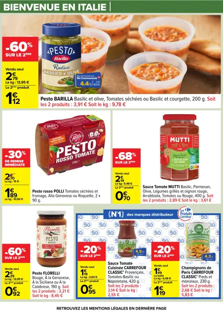 Carrefour France offers from 17 to 30 March 2026 Welcome to Italy - Page 22