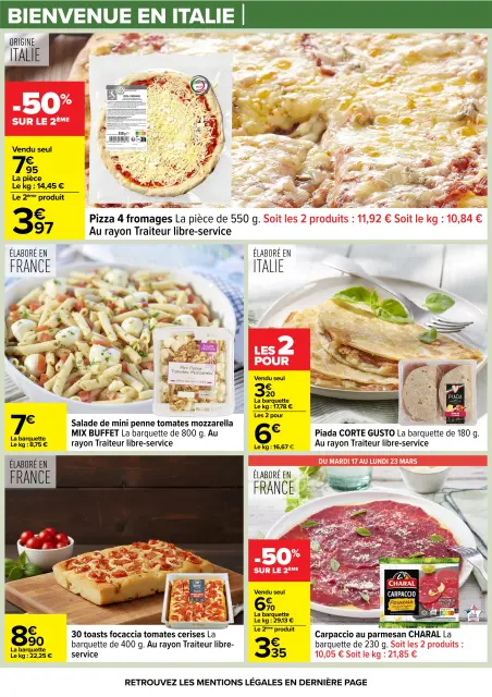 Carrefour France offers from 17 to 30 March 2026 Welcome to Italy - Page 16