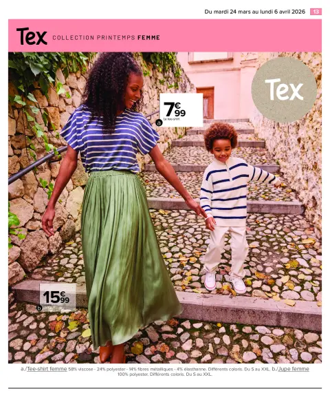 Carrefour France offers from 24 March to 6 April 2026 SPRING SPECIAL TEXTILE - Page 13