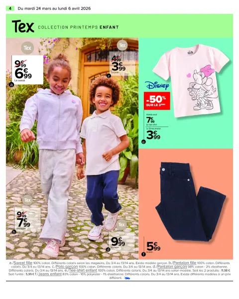 Carrefour France offers from 24 March to 6 April 2026 SPRING SPECIAL TEXTILE - Page 4