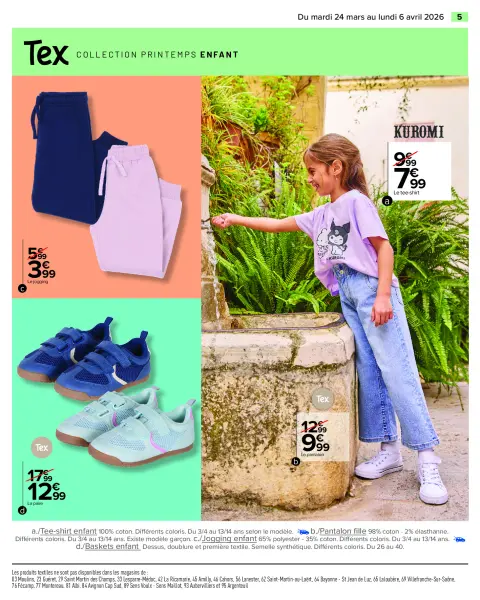 Carrefour France offers from 24 March to 6 April 2026 SPRING SPECIAL TEXTILE - Page 5