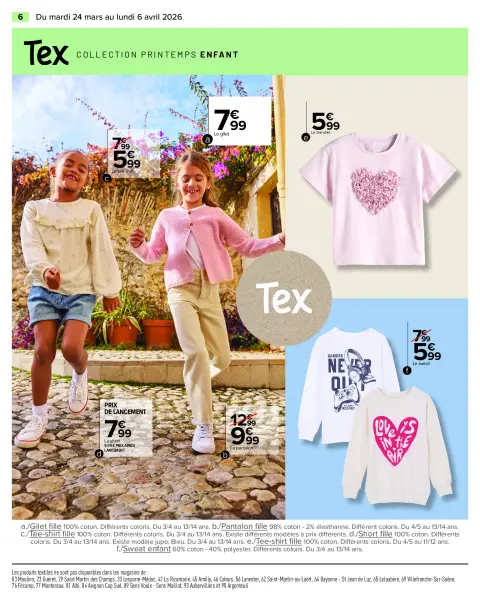 Carrefour France offers from 24 March to 6 April 2026 SPRING SPECIAL TEXTILE - Page 6