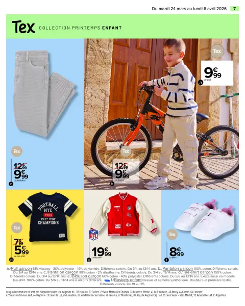 Carrefour France offers from 24 March to 6 April 2026 SPRING SPECIAL TEXTILE - Page 7