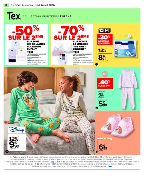 Carrefour France offers from 24 March to 6 April 2026 SPRING SPECIAL TEXTILE - Page 8