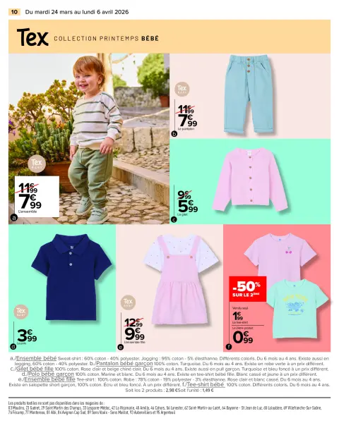 Carrefour France offers from 24 March to 6 April 2026 SPRING SPECIAL TEXTILE - Page 10