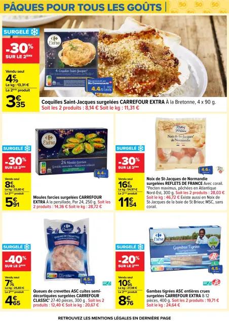 Carrefour France offers from 24 March to 6 April 2026 EASTER FOR ALL TASTES - Page 54