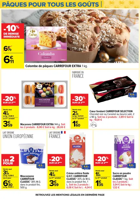 Carrefour France offers from 24 March to 6 April 2026 EASTER FOR ALL TASTES - Page 60