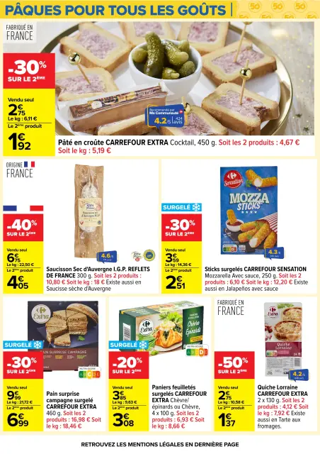 Carrefour France offers from 24 March to 6 April 2026 EASTER FOR ALL TASTES - Page 56