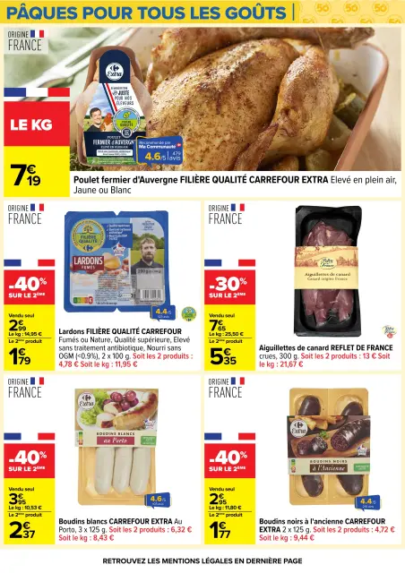Carrefour France offers from 24 March to 6 April 2026 EASTER FOR ALL TASTES - Page 57