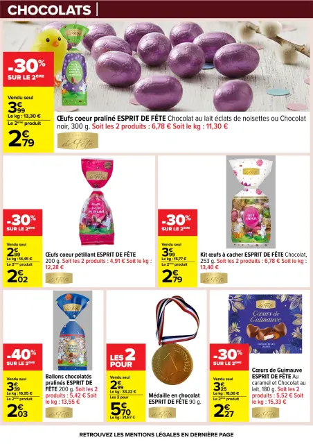 Carrefour France offers from 24 March to 6 April 2026 EASTER FOR ALL TASTES - Page 9