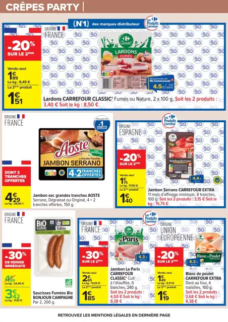 Carrefour France offers from 31 March to 13 April 2026 CREPES PARTY - Page 11