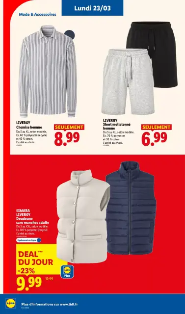 Offres Lidl France de 20 à 25 mars 2026 De Bons Produits pour Pâques, Ça Vaut le Coup - Page 62