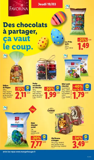 Offres Lidl France de 20 à 25 mars 2026 De Bons Produits pour Pâques, Ça Vaut le Coup - Page 23