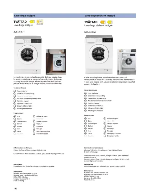 Offres IKEA France de 6 février à 31 décembre 2026 IKEA ÉLECTROMÉNAGER - Page 110