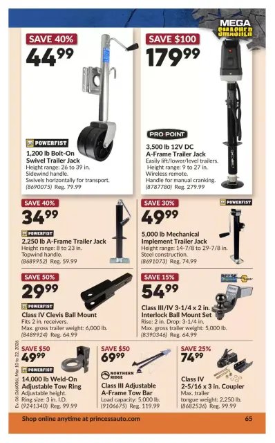 Princess Auto Canada offers from 10 to 22 March 2026 Mega Smasher Deals - Page 70