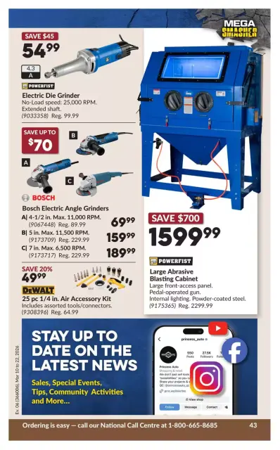 Princess Auto Canada offers from 10 to 22 March 2026 Mega Smasher Deals - Page 48