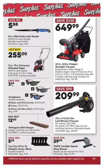 Princess Auto Canada offers from 10 to 22 March 2026 Mega Smasher Deals - Page 92