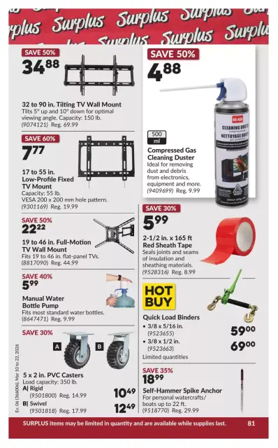 Princess Auto Canada offers from 10 to 22 March 2026 Mega Smasher Deals - Page 86
