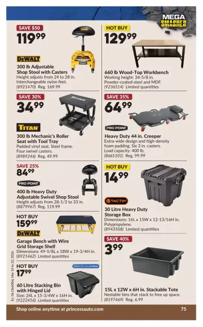 Princess Auto Canada offers from 10 to 22 March 2026 Mega Smasher Deals - Page 80