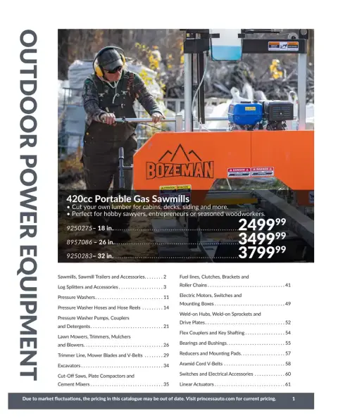 Princess Auto Canada offers from 16 April 2025 to 16 April 2026 OUTDOOR POWER EQUIPMENT DEALS - Page 3