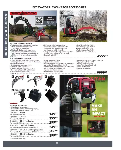 Princess Auto Canada offers from 16 April 2025 to 16 April 2026 OUTDOOR POWER EQUIPMENT DEALS - Page 38