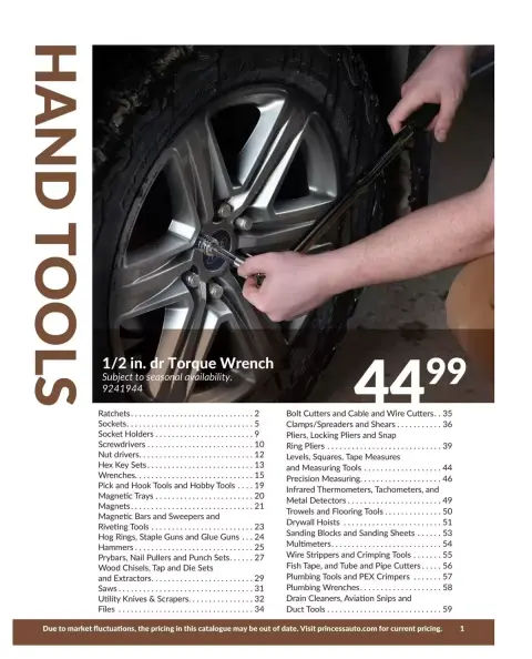 Princess Auto Canada offers from 16 April 2025 to 16 April 2026 HAND TOOLS DEALS - Page 3