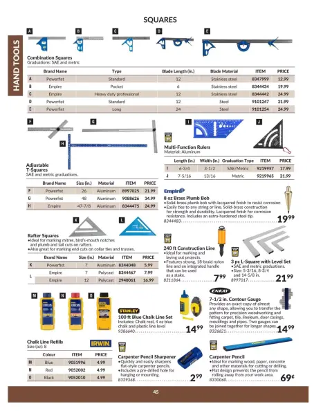 Princess Auto Canada offers from 16 April 2025 to 16 April 2026 HAND TOOLS DEALS - Page 50