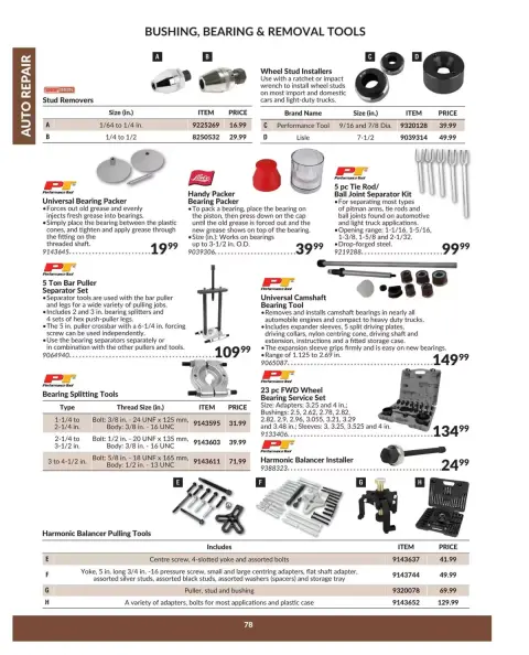 Princess Auto Canada offers from 16 April 2025 to 16 April 2026 AUTO REPAIR DEALS - Page 80