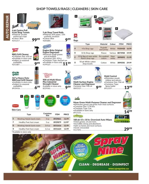 Princess Auto Canada offers from 16 April 2025 to 16 April 2026 AUTO REPAIR DEALS - Page 33