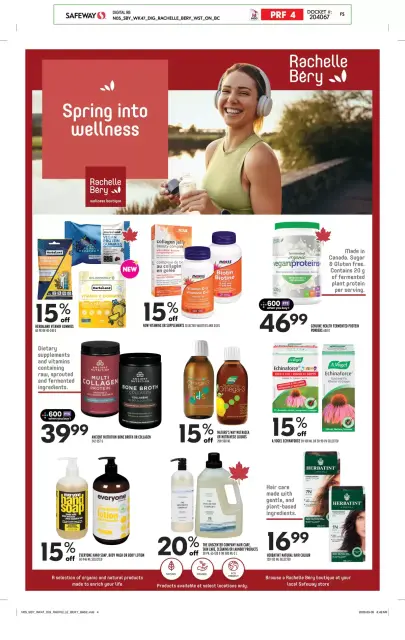 Safeway Supermarket Canada offers from 19 to 29 March 2026 Natural and Wellness Booklet - Page 5