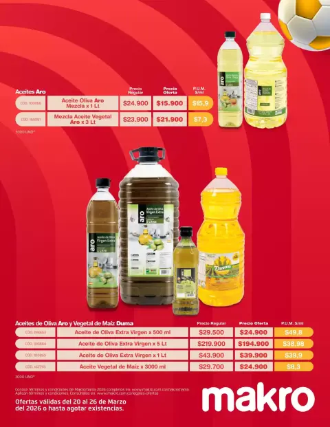 Ofertas de Makro Colombia de 20 a 26 marzo 2026 Excelente oferta para todos los clientes - Página 21