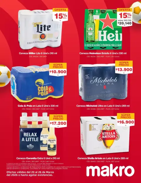 Ofertas de Makro Colombia de 20 a 26 marzo 2026 Excelente oferta para todos los clientes - Página 9